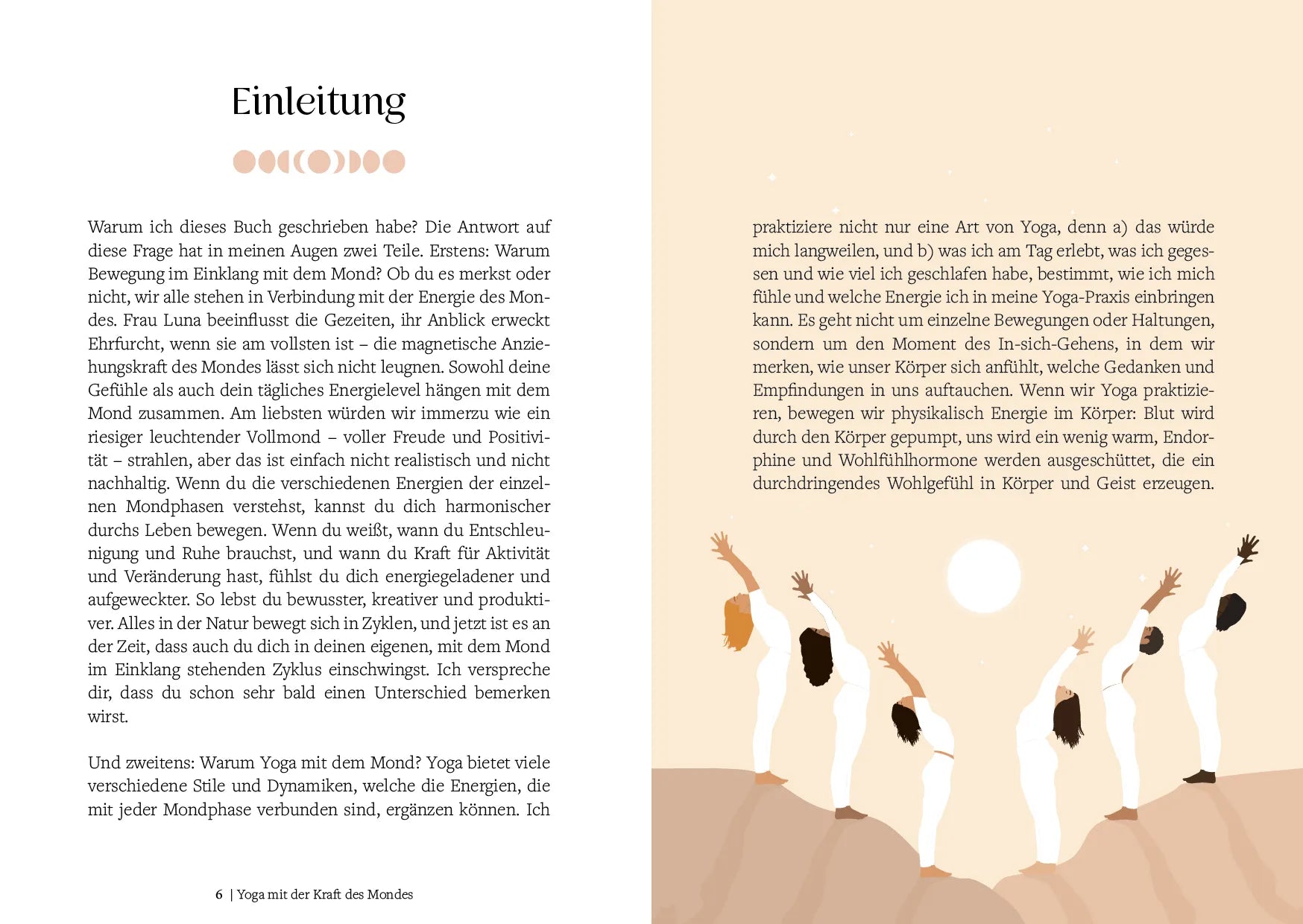 Innenansicht von 'Yoga mit der Kraft des Mondes' - Gebundene Ausgabe