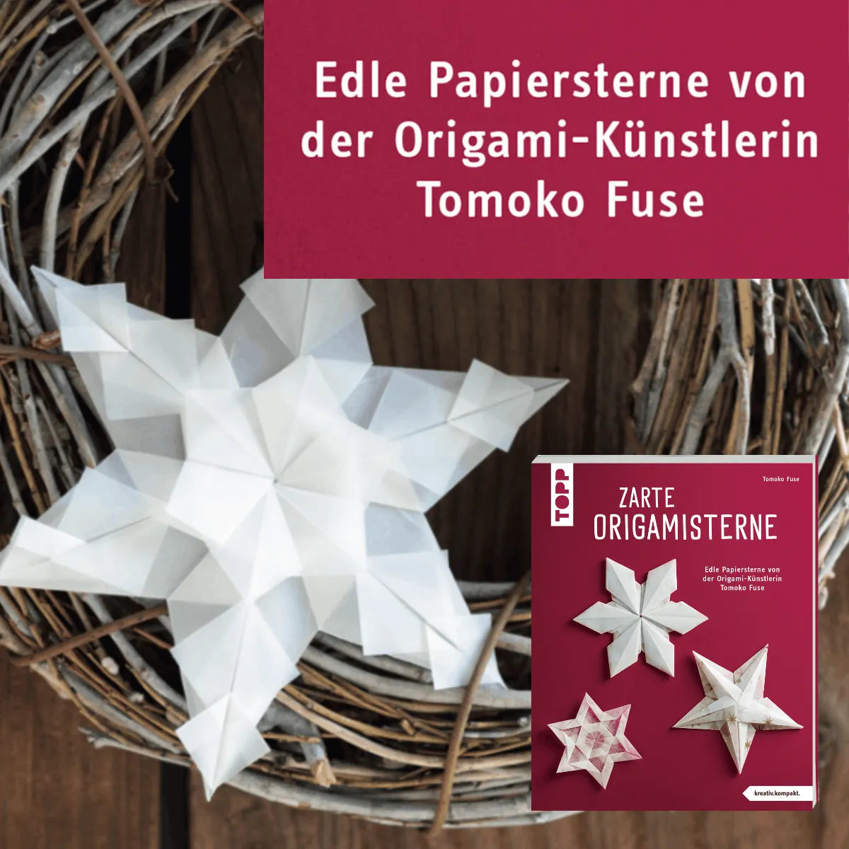 Detailansicht: Zarte Origamisterne (Taschenbuch)