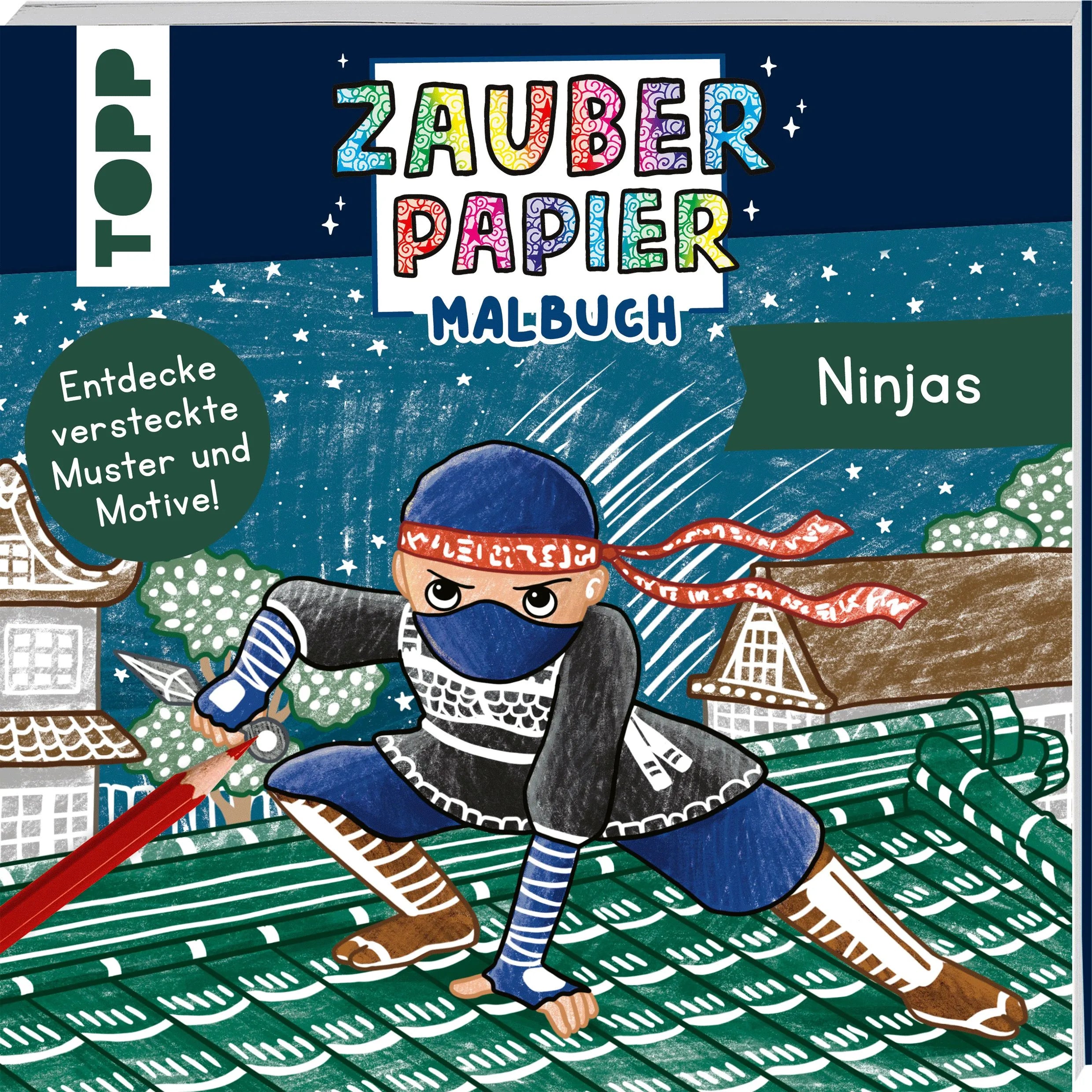 Cover: Zauberpapier Malbuch Ninjas (Taschenbuch) von Mimi Hecher