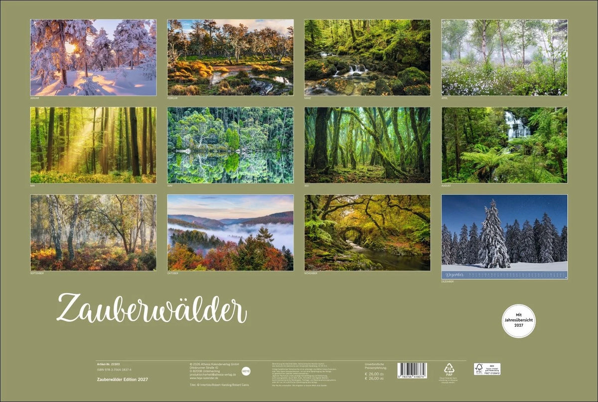 Zauberwälder Edition Kalender 2027 – Ansicht