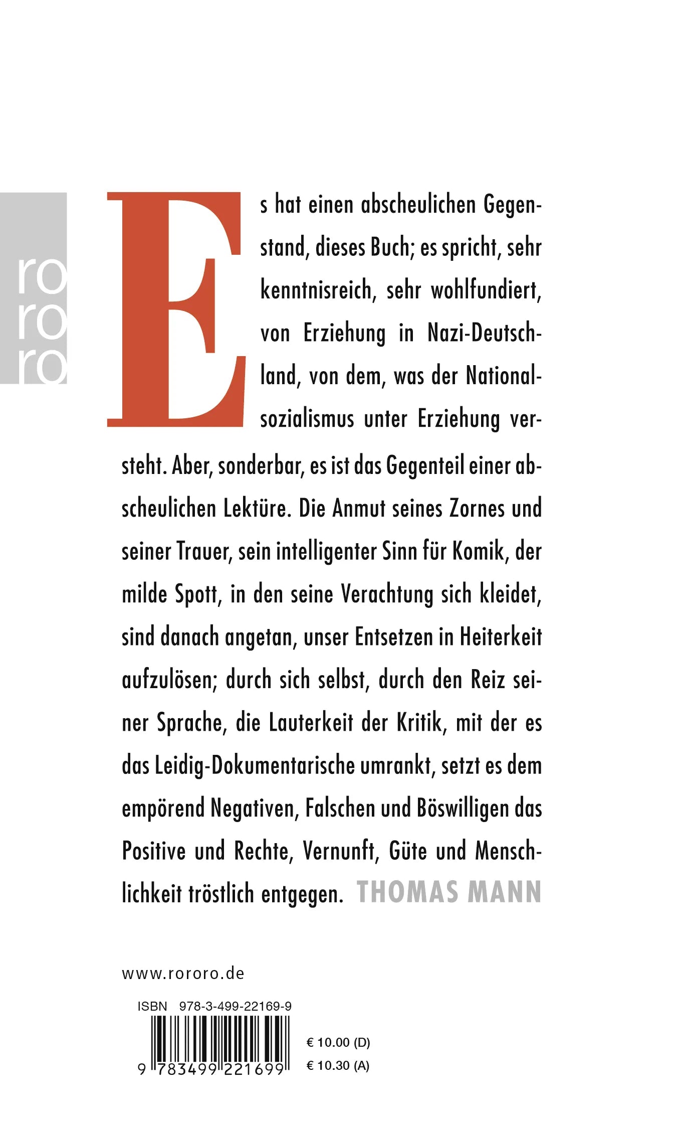 Buchrückseite von 'Zehn Millionen Kinder' mit Klappentext - Taschenbuch