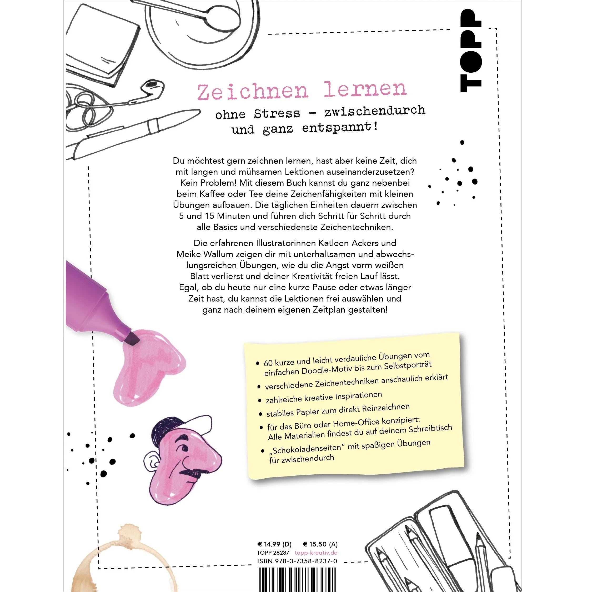 Detailansicht: Zeichnen lernen in der Kaffeepause (Taschenbuch)