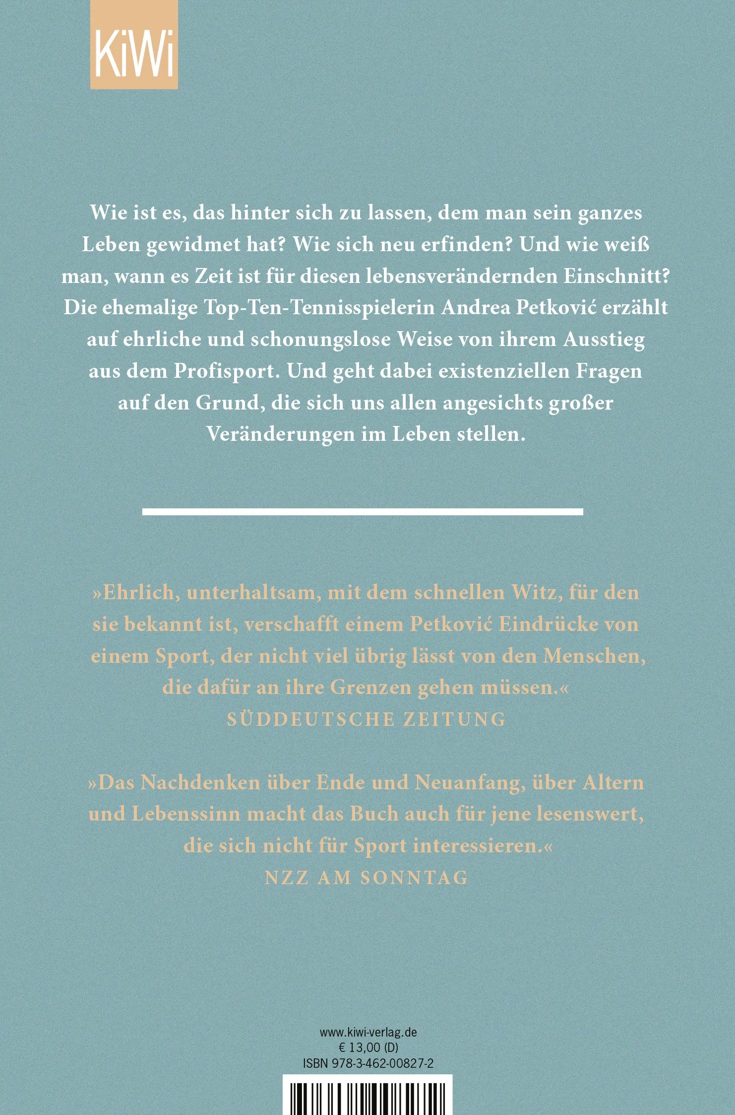 Buchrückseite von 'Zeit, sich aus dem Staub zu machen' mit Klappentext - Taschenbuch