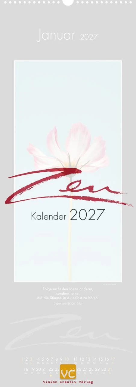 Wandkalender: Zen-Kalender 2027