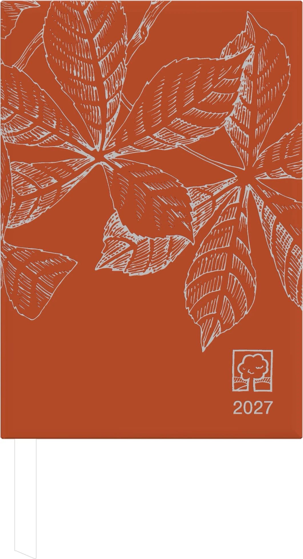 Buchkalender: ZETTLER Buchkalender 1T/1S chestnut Blauer Engel* 2027