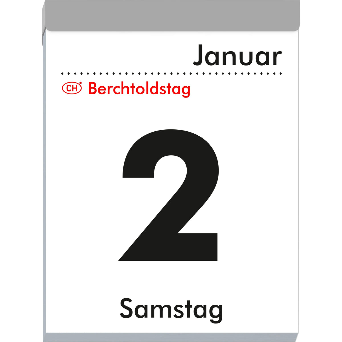 ZETTLER Tagesabreißkalender XL 2027 – Ansicht