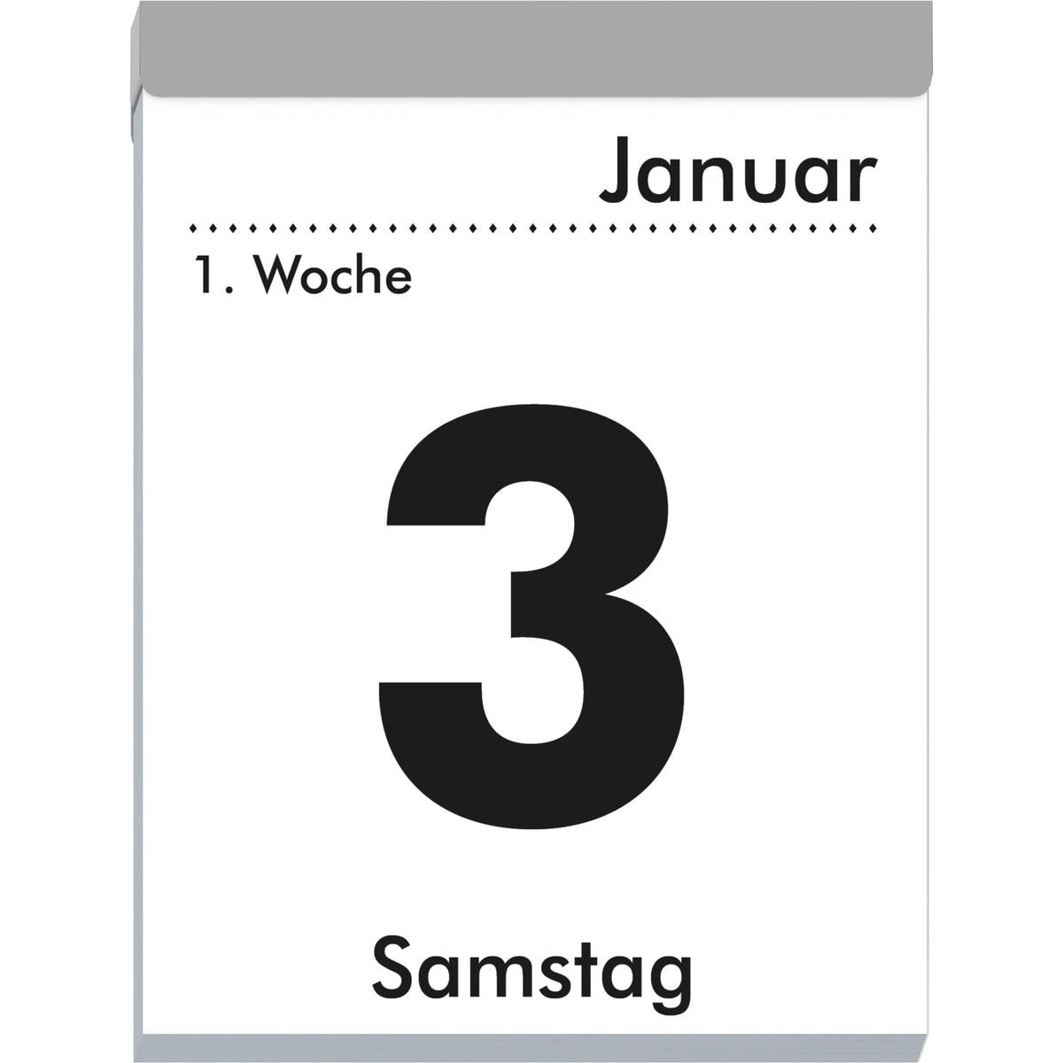 ZETTLER Tagesabreißkalender XL 2027 – Ansicht