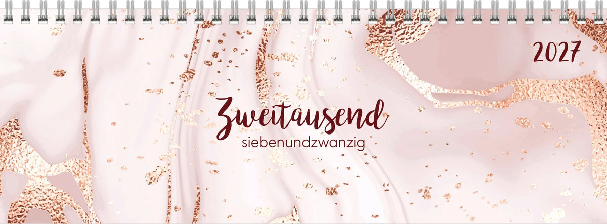 Tischkalender: ZETTLER Tischquerkalender Style Marmor 2027