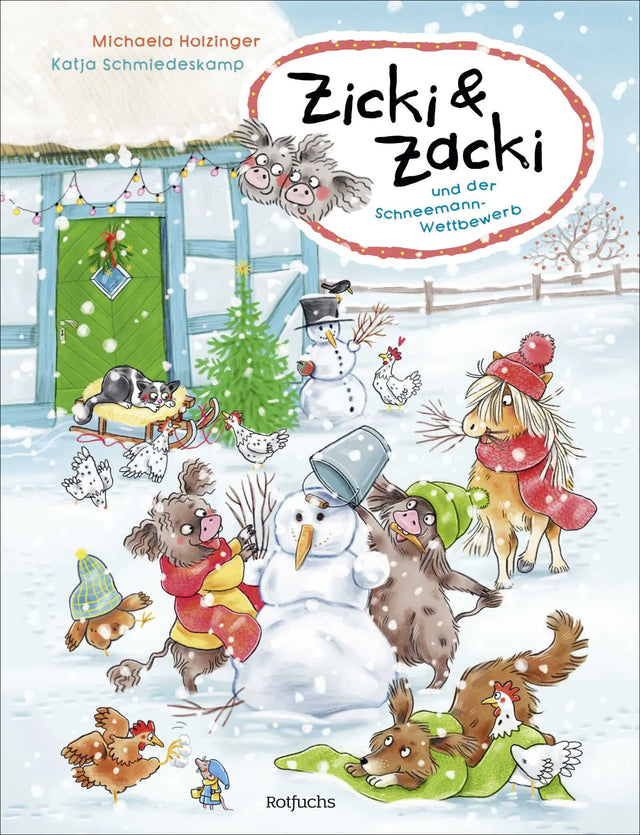 Cover: Zicki & Zacki und der Schneemann-Wettbewerb (Hardcover) von Michaela Holzinger