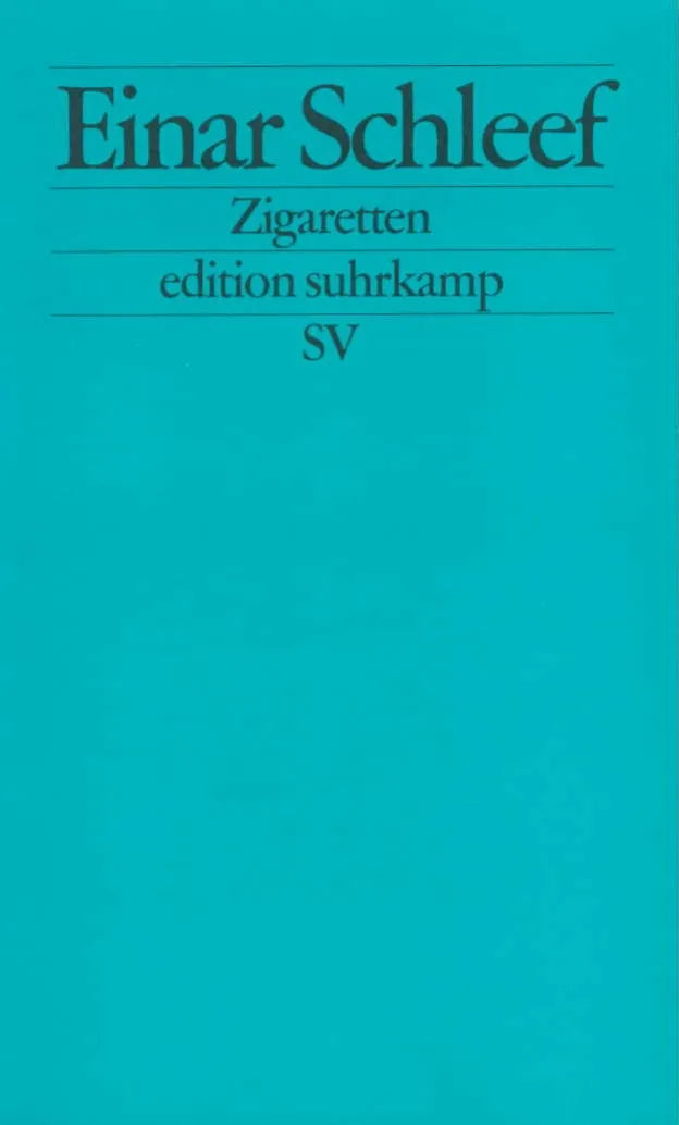 Buchcover von 'Zigaretten' - Taschenbuch von Einar Schleef