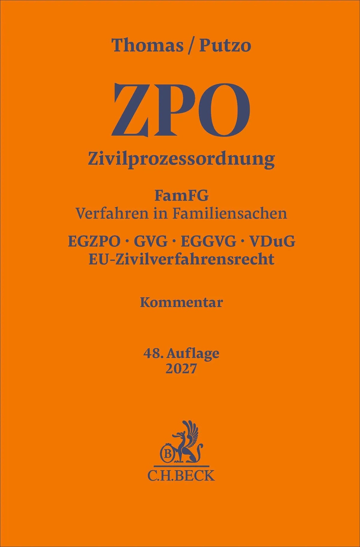 Cover: Zivilprozessordnung. ZPO (Hardcover) von Heinz Thomas