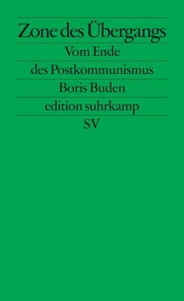 Buchcover von 'Zone des Übergangs' - Taschenbuch von Boris Buden