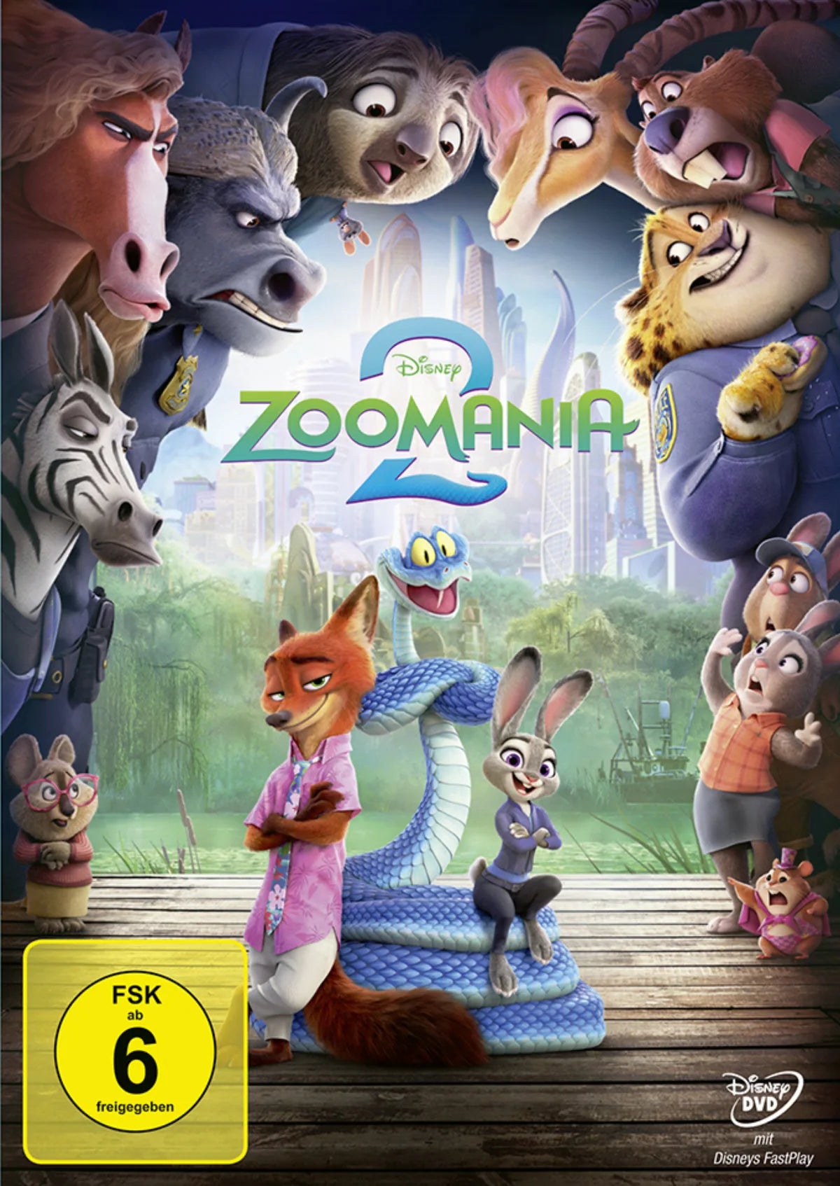 DVD-Cover: Zoomania 2. Regie: Jared Bush