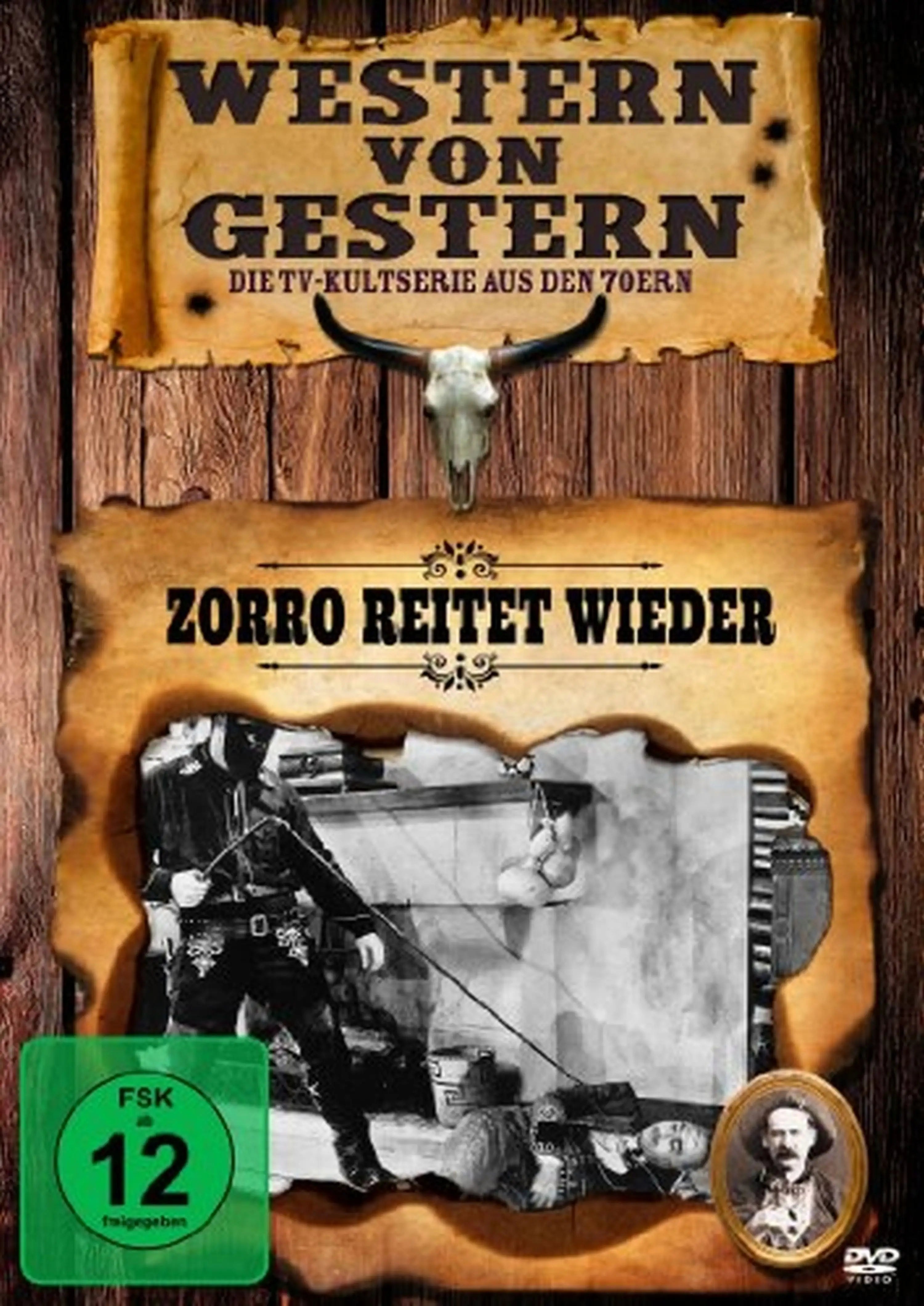 Zorro reitet wieder – Western von Gestern DVD Cover – Frontcover Bild
