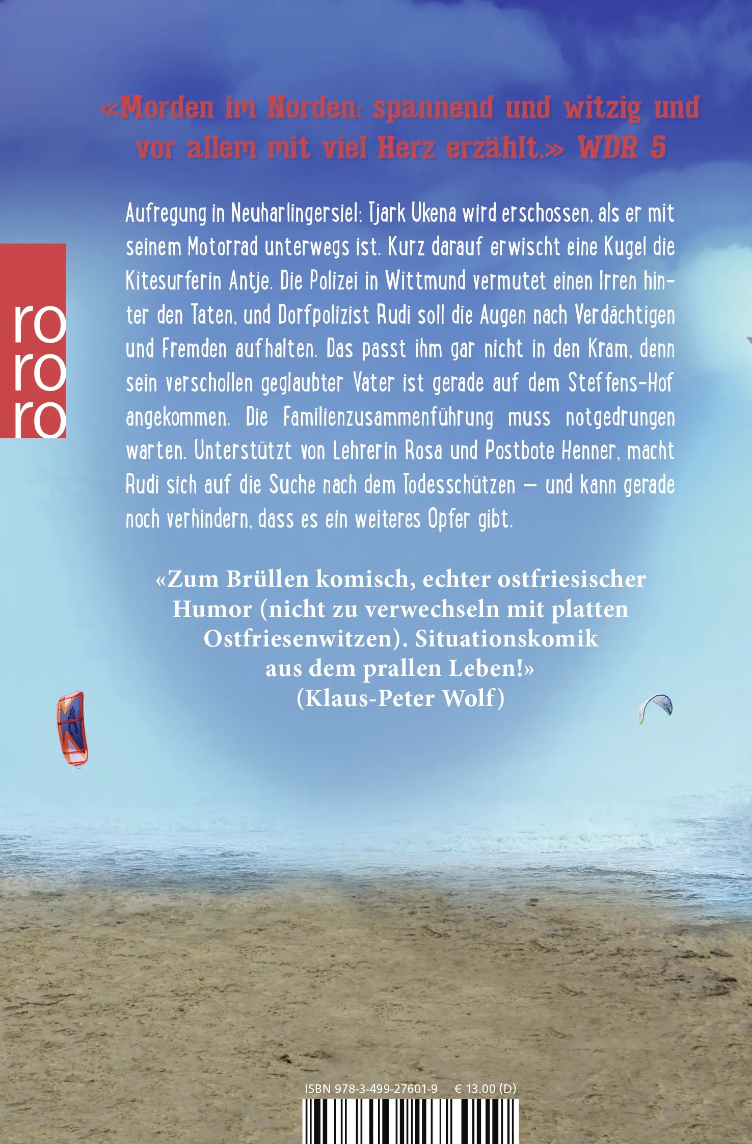 Buchrückseite von 'Zum Teufel mit den fiesen Friesen' mit Klappentext - Taschenbuch