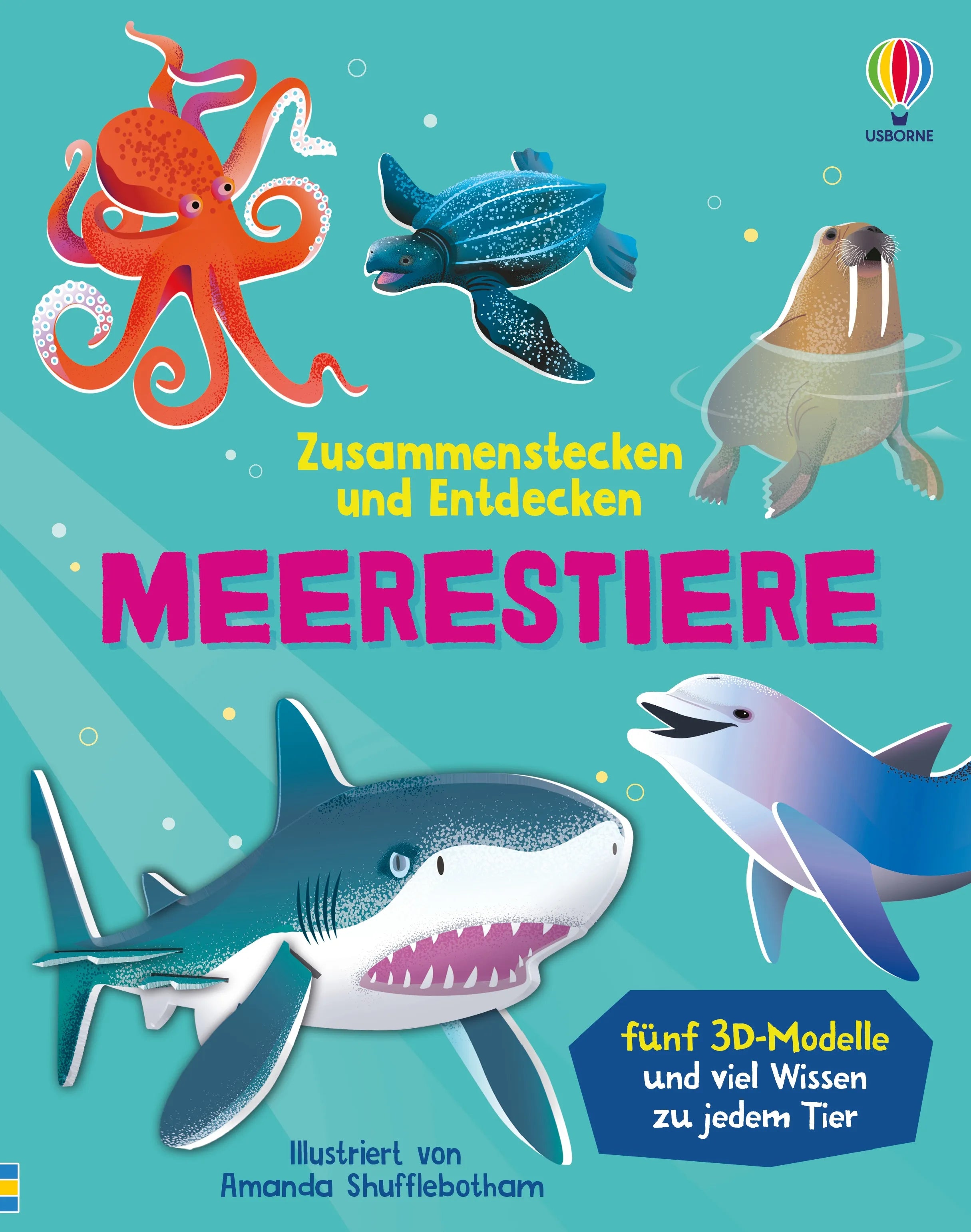 Buchcover von 'Zusammenstecken und Entdecken: Meerestiere' - Gebundene Ausgabe von Abigail Wheatley