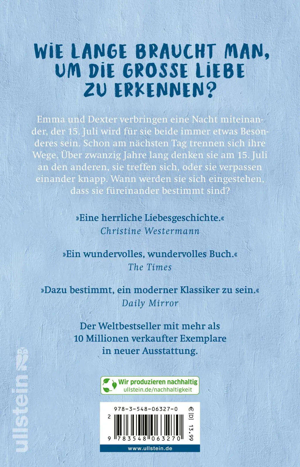 Rückseite: Zwei an einem Tag (Taschenbuch)