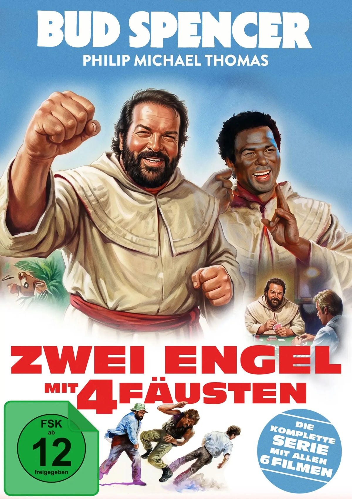 DVD-Cover: Zwei Engel mit vier Fäusten - Die komplette Seri. Regie: Ruggero Deodato