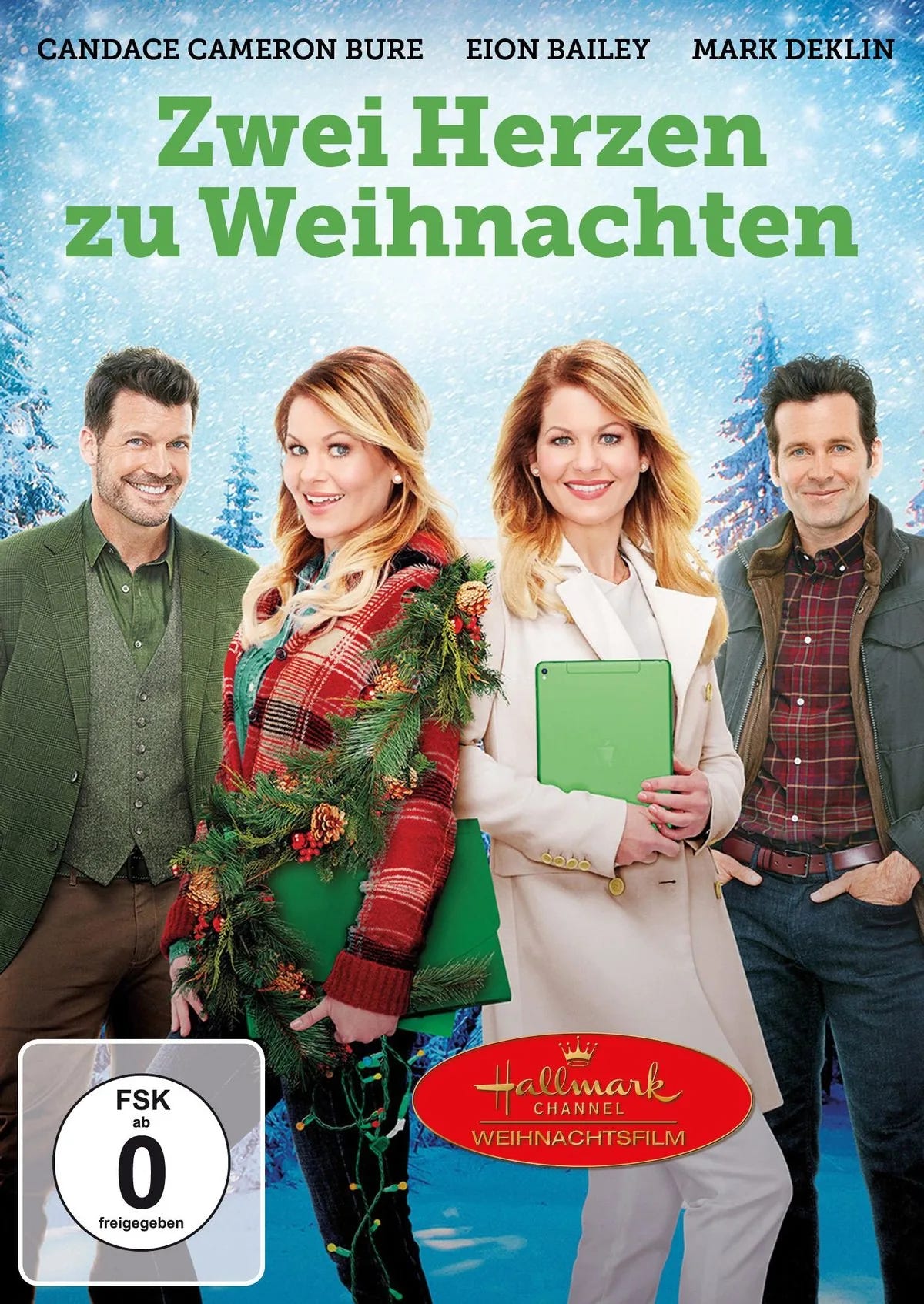 DVD-Cover: Zwei Herzen zu Weihnachten. Regie: Lee Friedlander