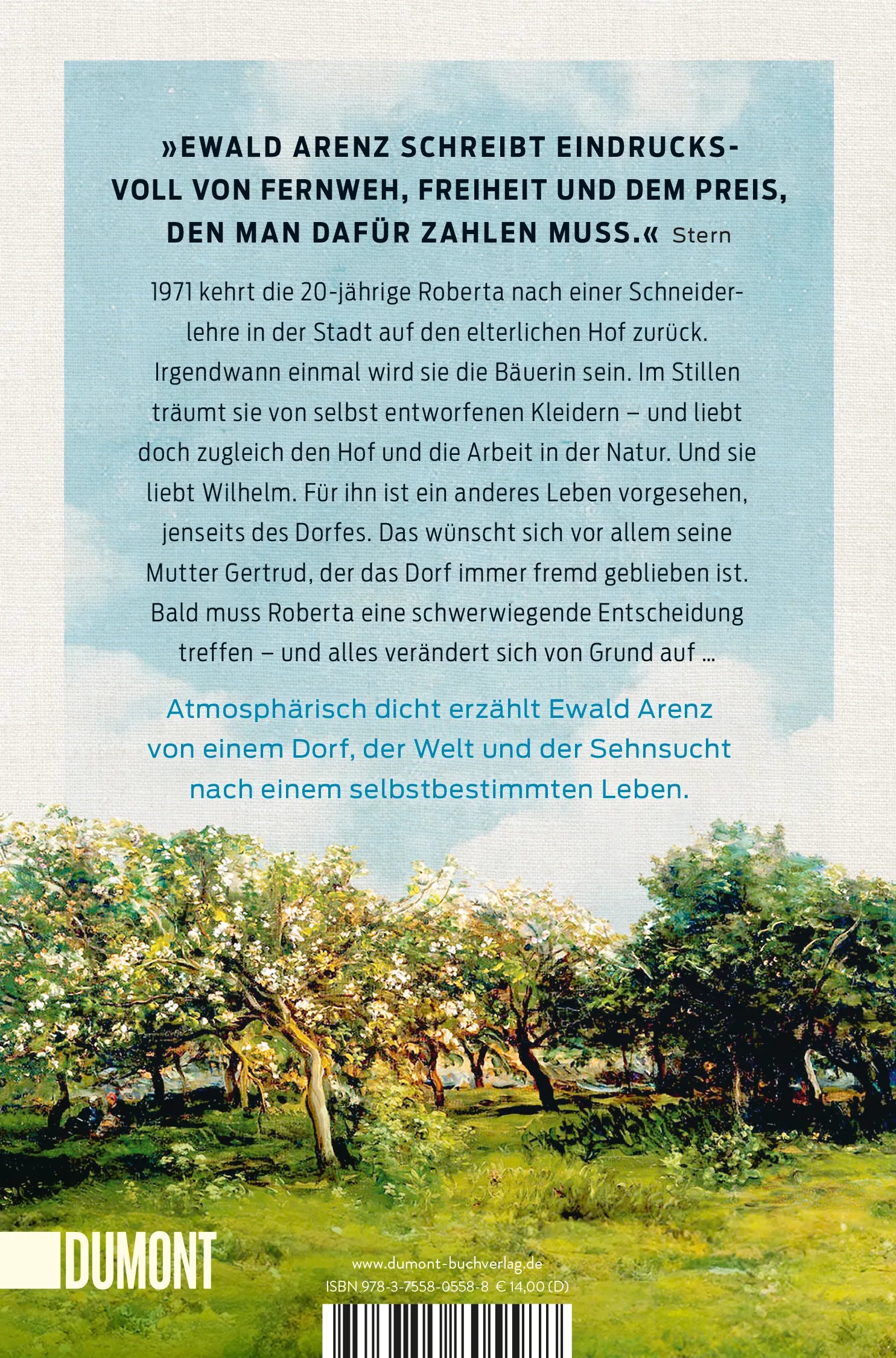 Buchrückseite von 'Zwei Leben' mit Klappentext - Taschenbuch