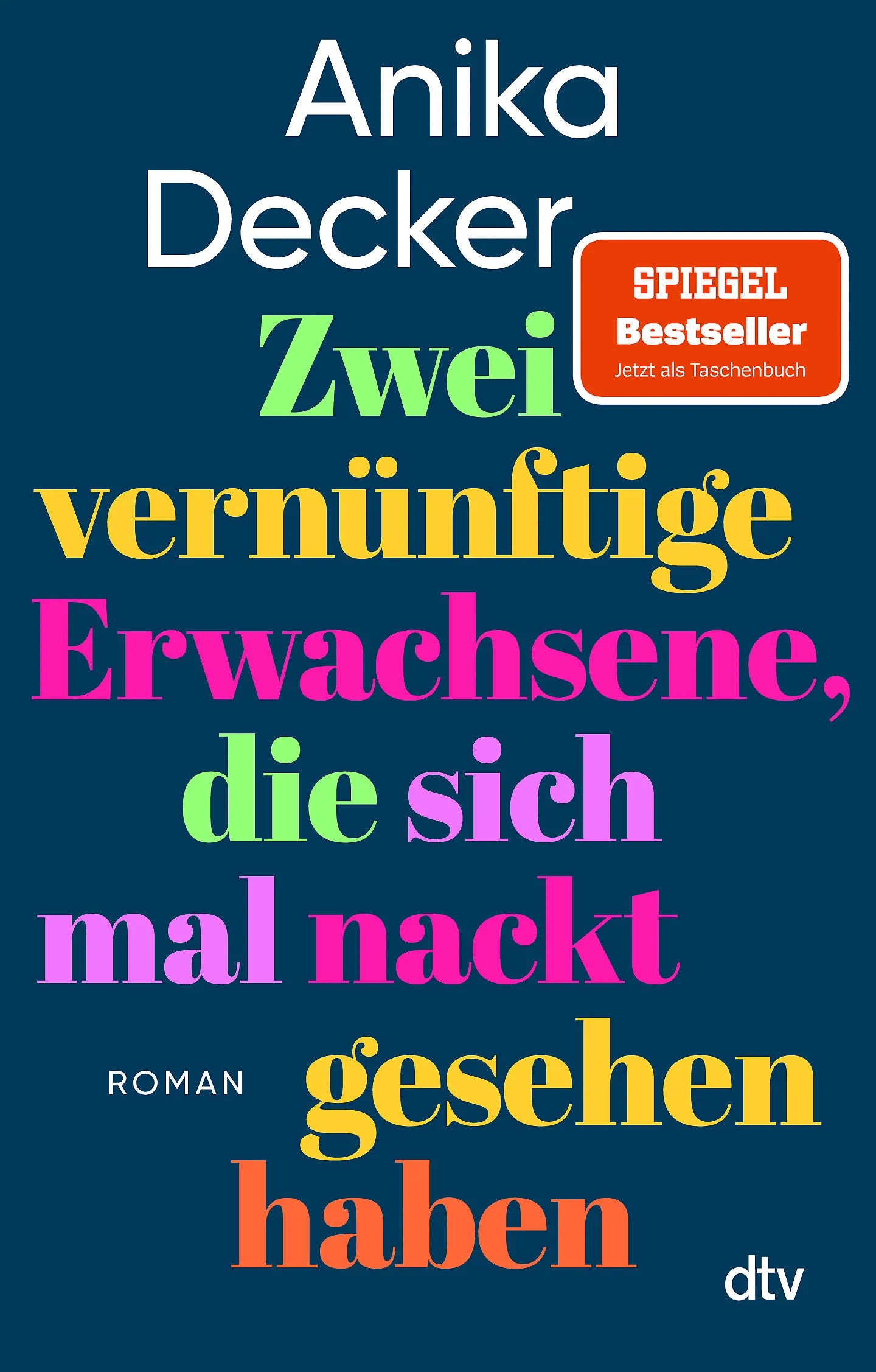 Buchcover von 'Zwei vernünftige Erwachsene, die sich mal nackt gesehen haben' - Taschenbuch von Anika Decker