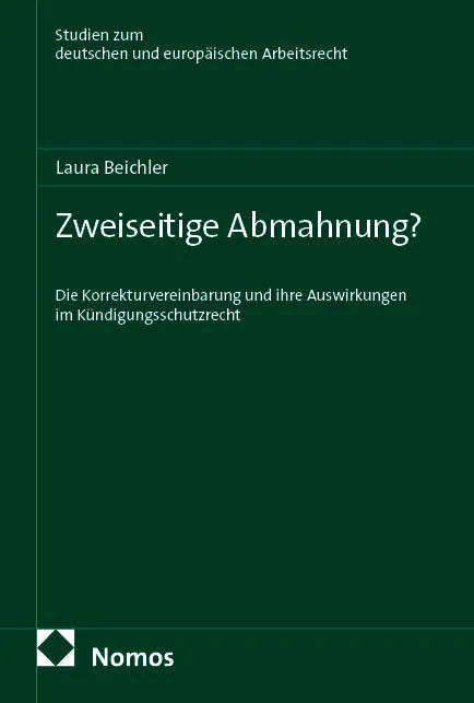 Cover: Zweiseitige Abmahnung? (E-Book) von Laura Beichler