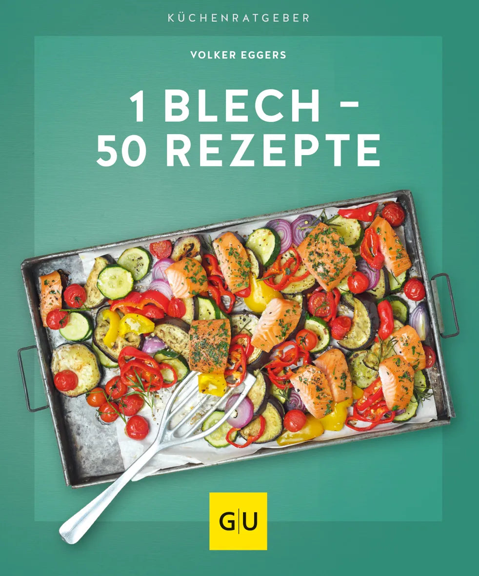 Buchcover von '1 Blech – 50 Rezepte' - Taschenbuch von Volker Eggers