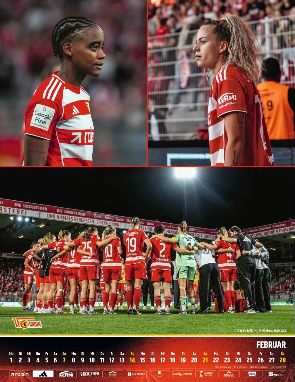 1. FC Union Berlin Posterkalender 2027 – Ansicht