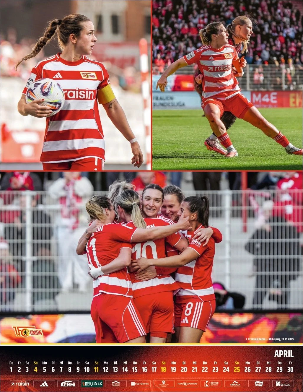 1. FC Union Berlin Posterkalender 2027 – Ansicht