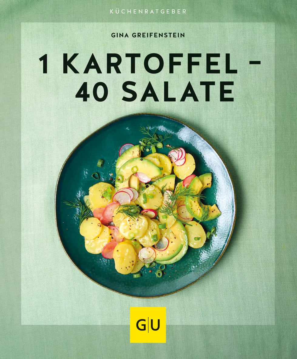 Buchcover von '1 Kartoffel - 40 Salate' - Taschenbuch von Gina Greifenstein
