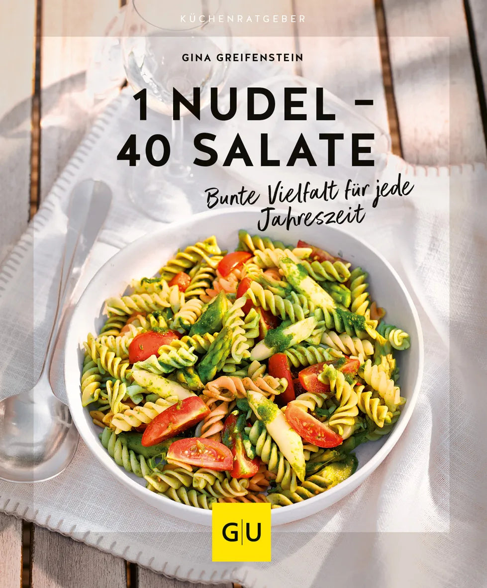Buchcover von '1 Nudel – 40 Salate' - Taschenbuch von Gina Greifenstein