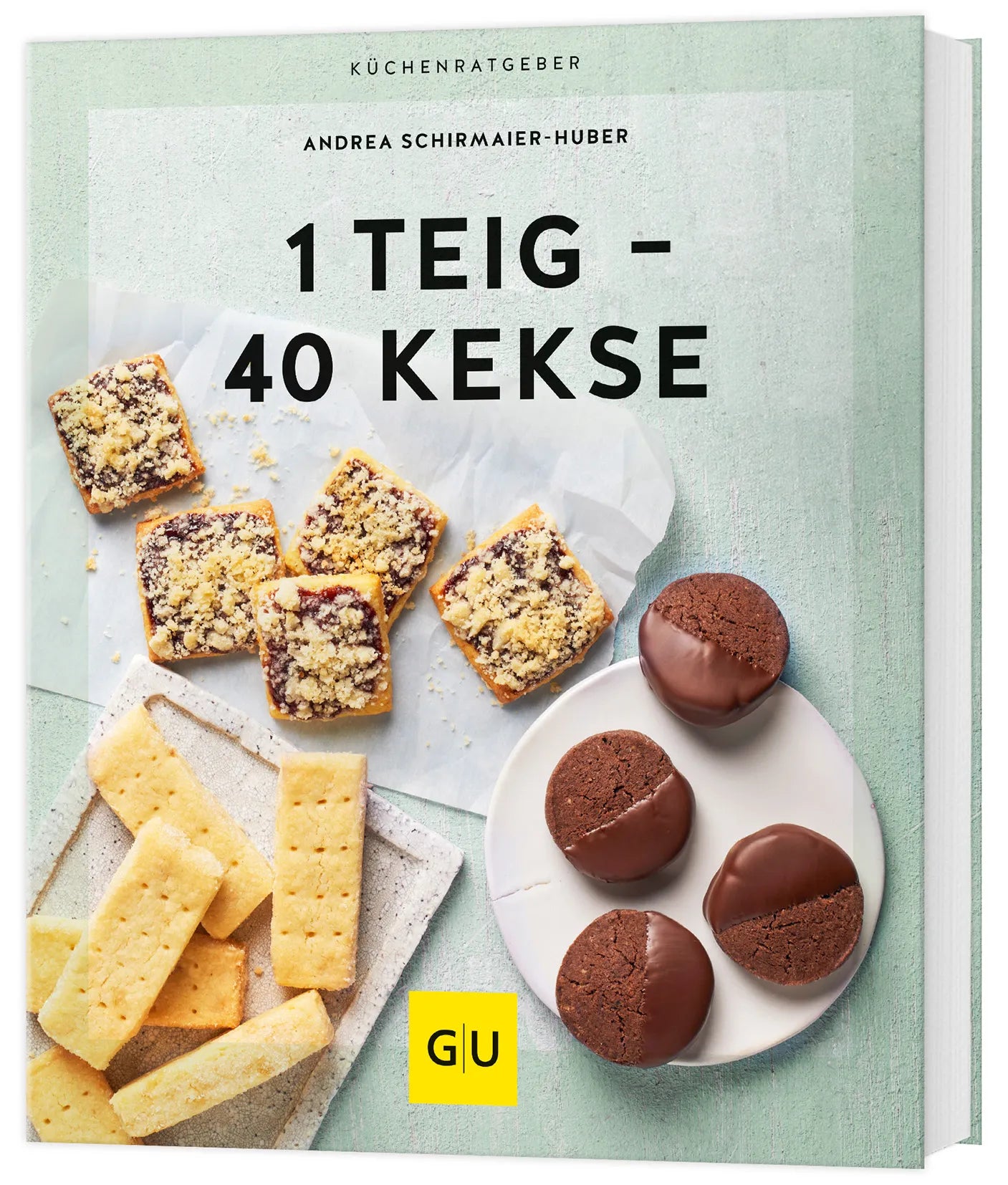Buchcover von '1 Teig - 40 Kekse' - Taschenbuch von Andrea Schirmaier-Huber