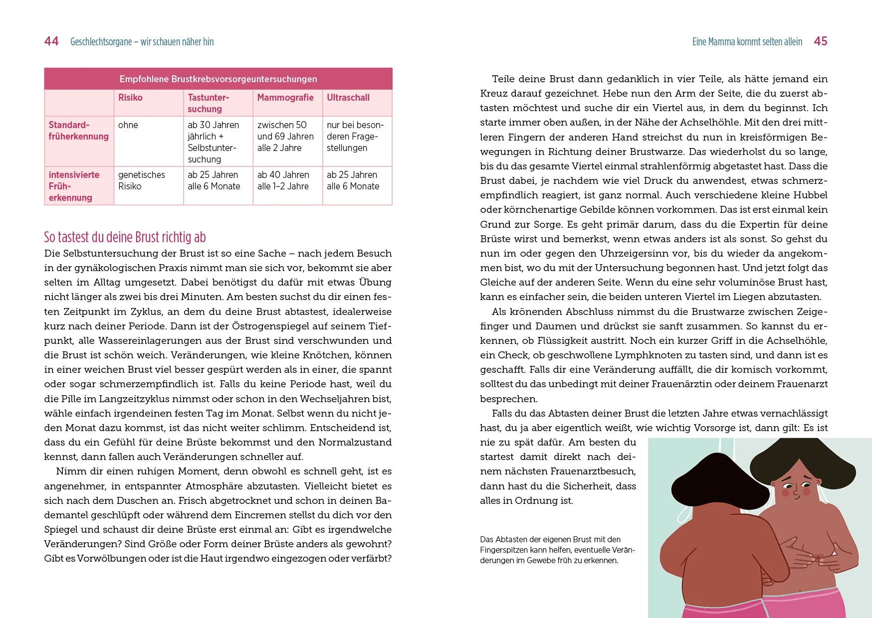 Innenansicht von '100 Fragen an deine Frauenärztin' - Taschenbuch