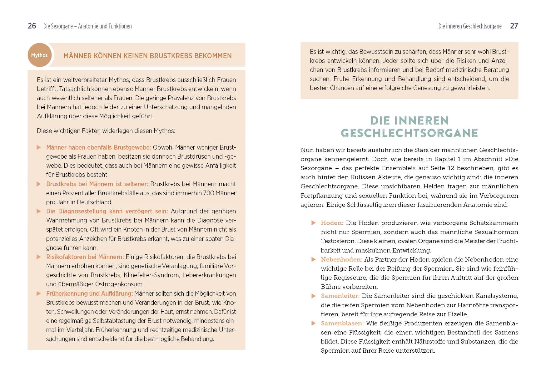 Innenansicht von '100 Fragen an deinen Urologen' - Taschenbuch