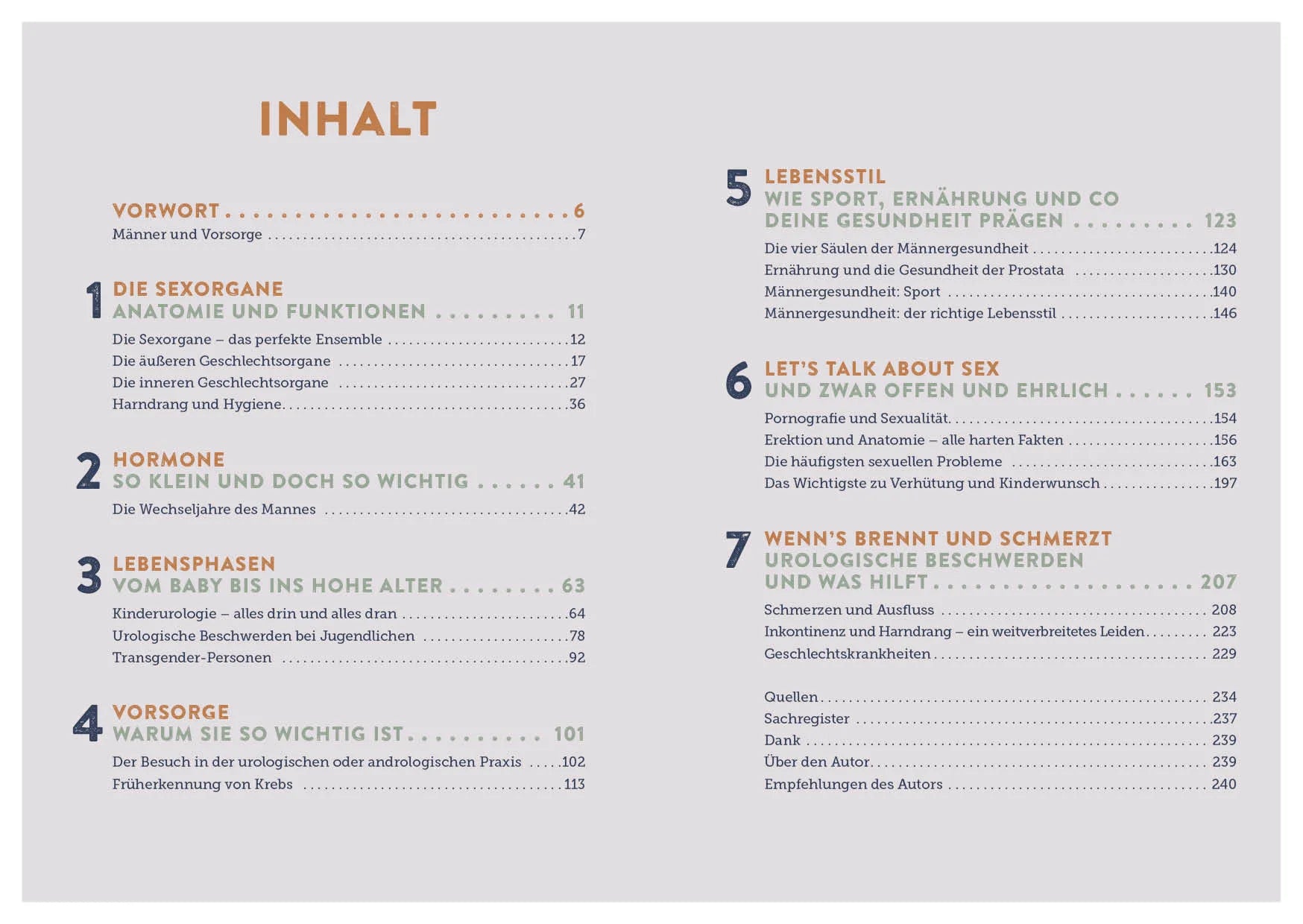 Innenansicht von '100 Fragen an deinen Urologen' - Taschenbuch