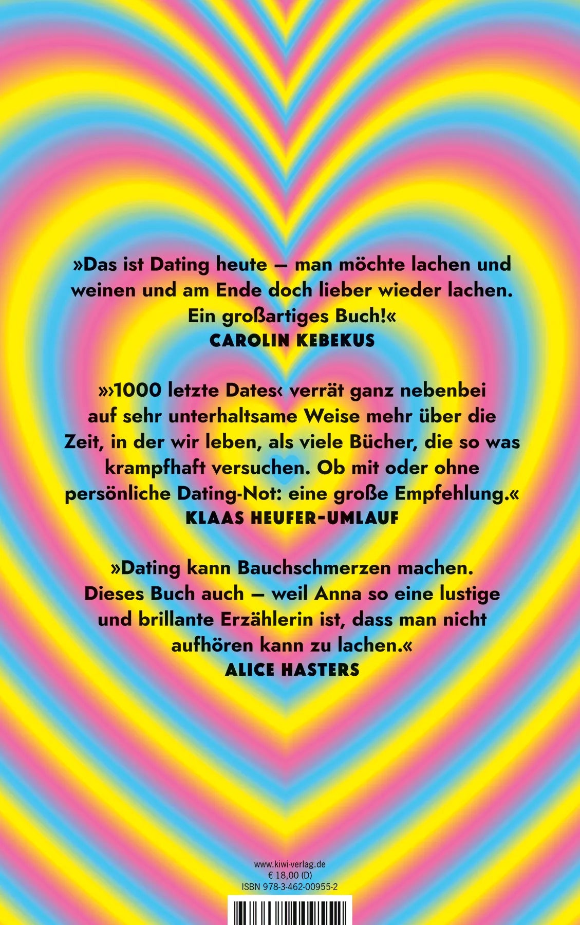Rückseite: 1000 letzte Dates (Paperback)