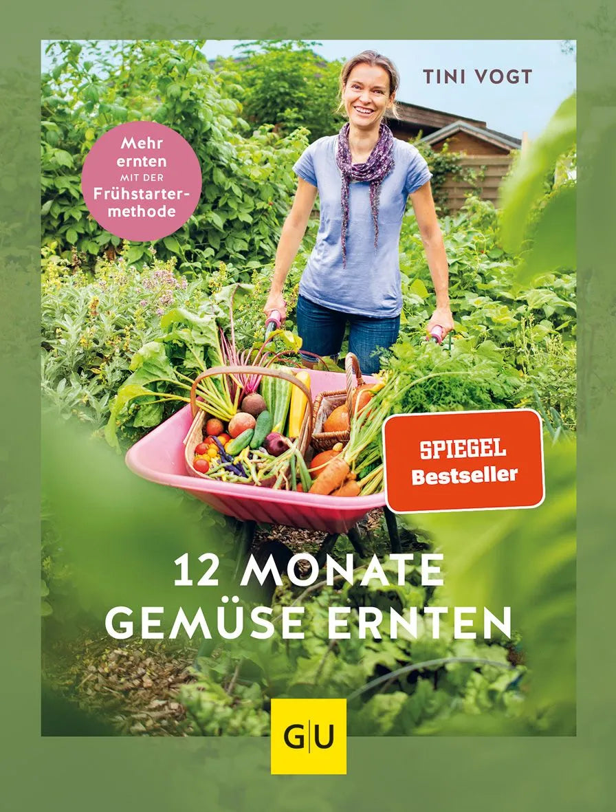 Cover: 12 Monate Gemüse ernten (Hardcover) von Tini Vogt