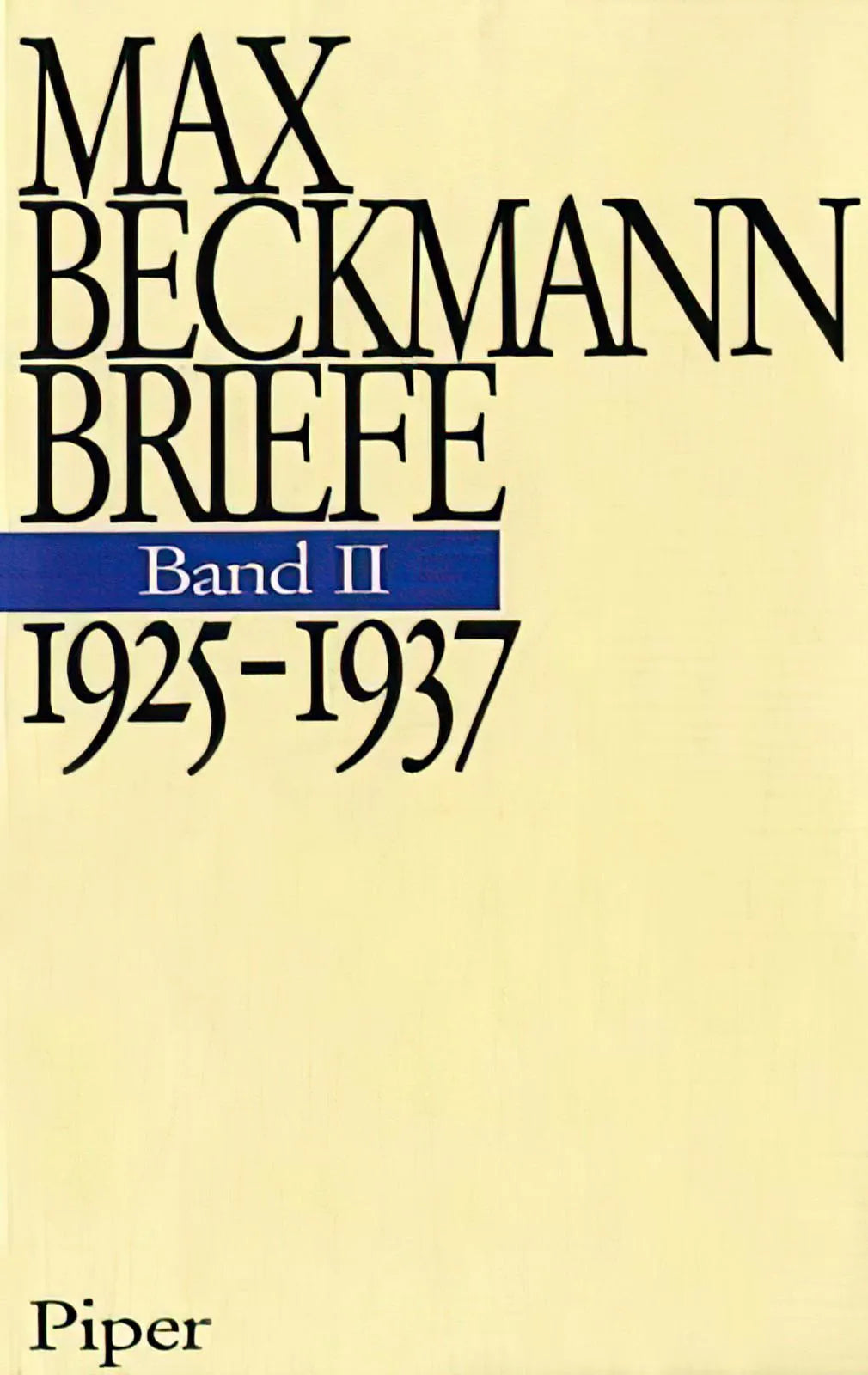Buchcover von '1925-1937' - Gebundene Ausgabe von Max Beckmann