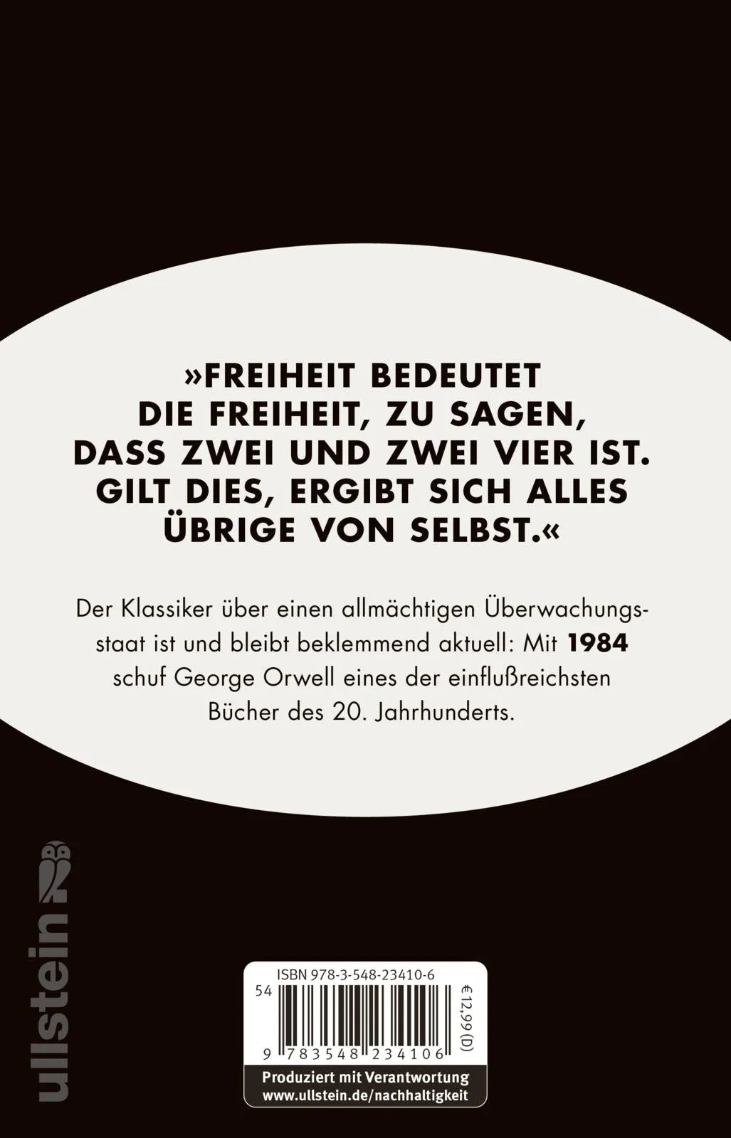 Rückseite: 1984 (Taschenbuch)