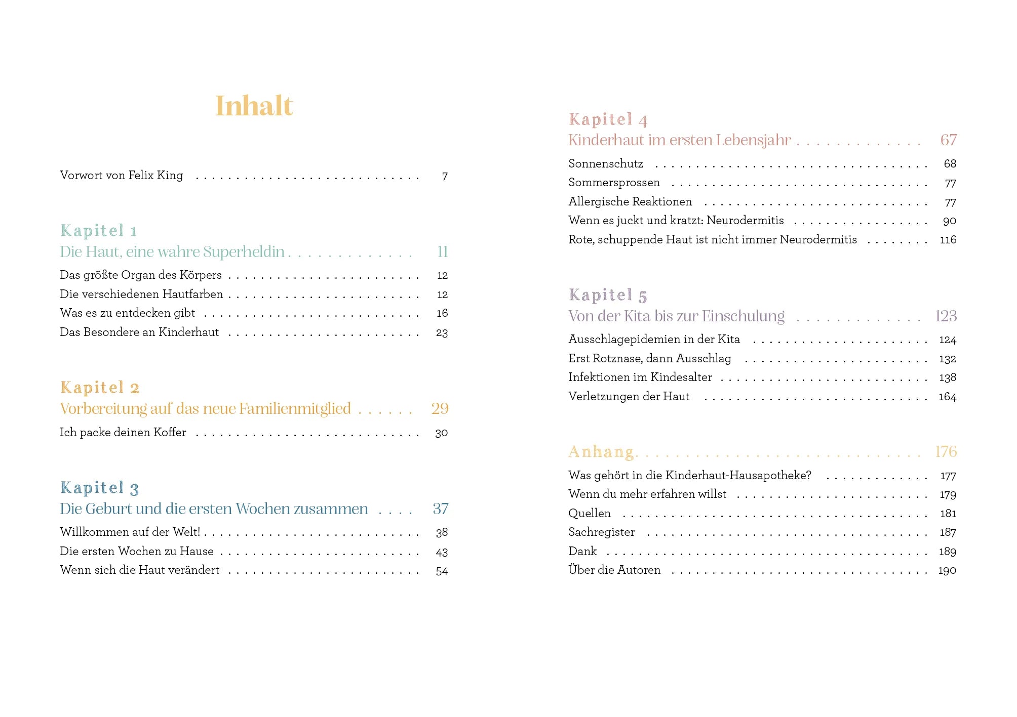 Innenansicht von '1×1 der Kinderhaut' - Taschenbuch