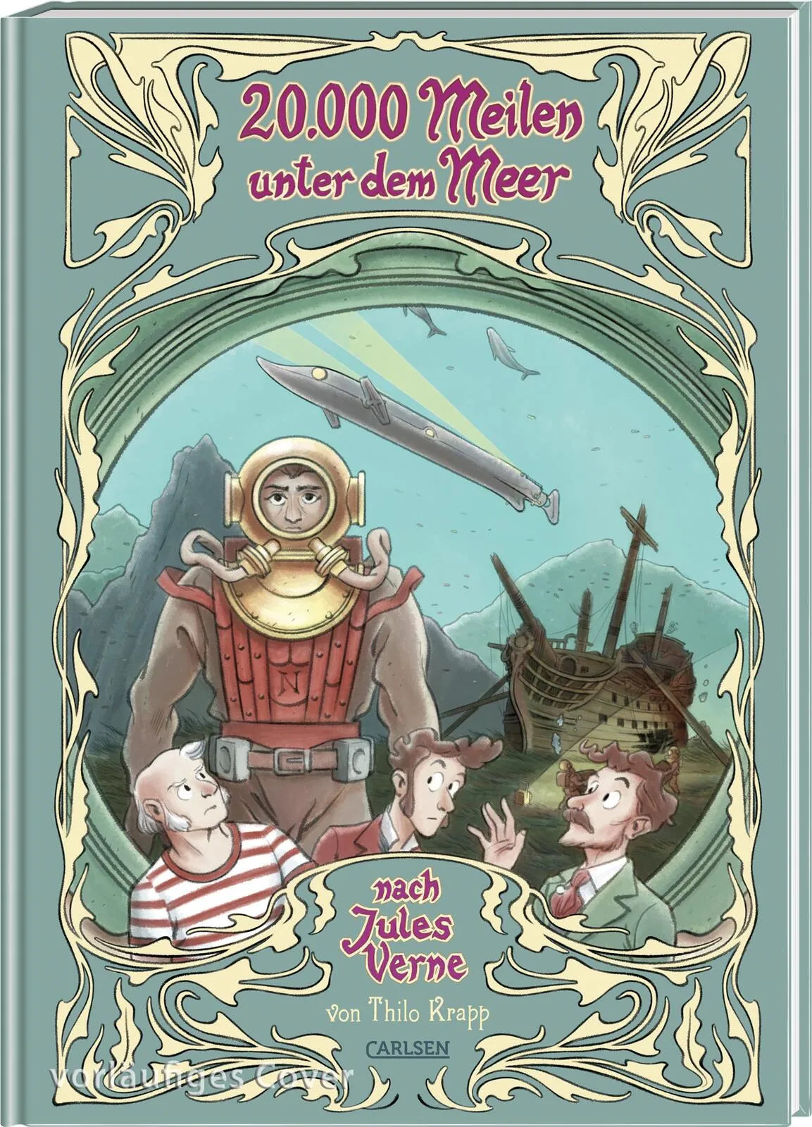Buchcover von '20.000 Meilen unter dem Meer' - Gebundene Ausgabe von Thilo Krapp
