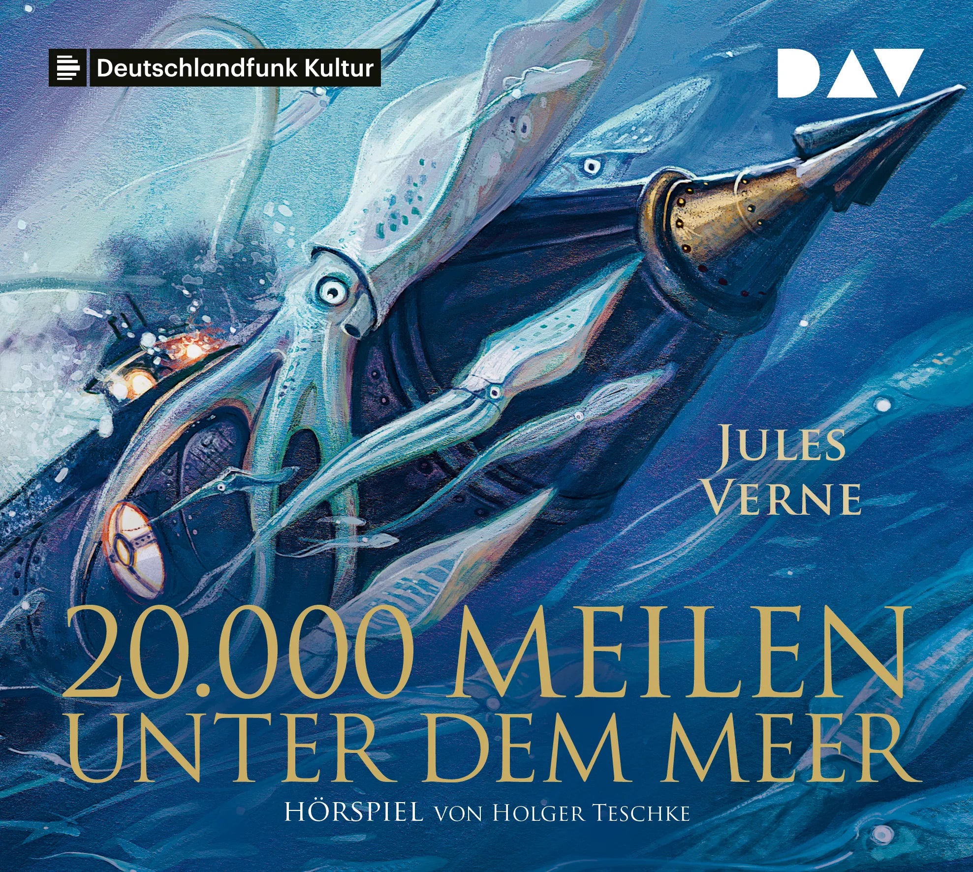 Buchcover von '20.000 Meilen unter dem Meer' - Hörbuch (CD) von Jules Verne