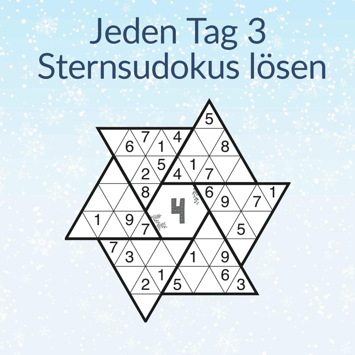 24 DAYS RÄTSELADVENTSKALENDER – Sternsudoku – Ansicht