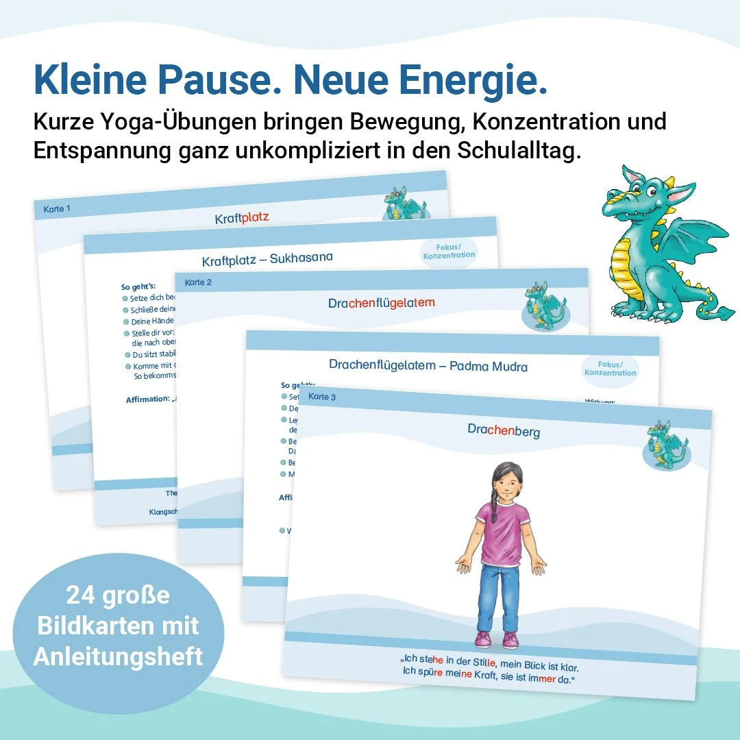 24 drachenstarke Yoga-Karten mit Yomi – Ansicht