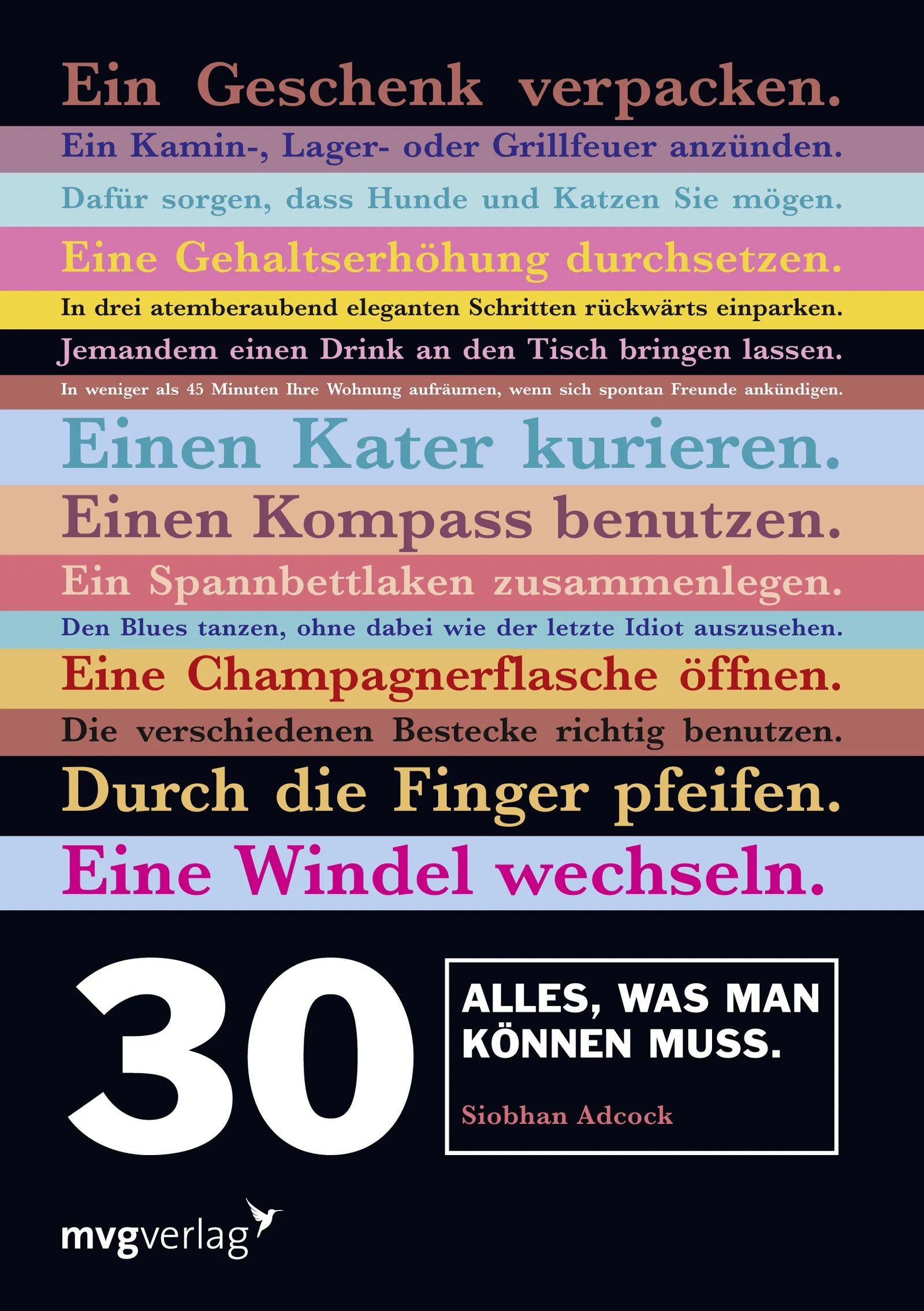 Buchcover von '30. Alles, was man können muss' - Taschenbuch von Siobhan Adcock
