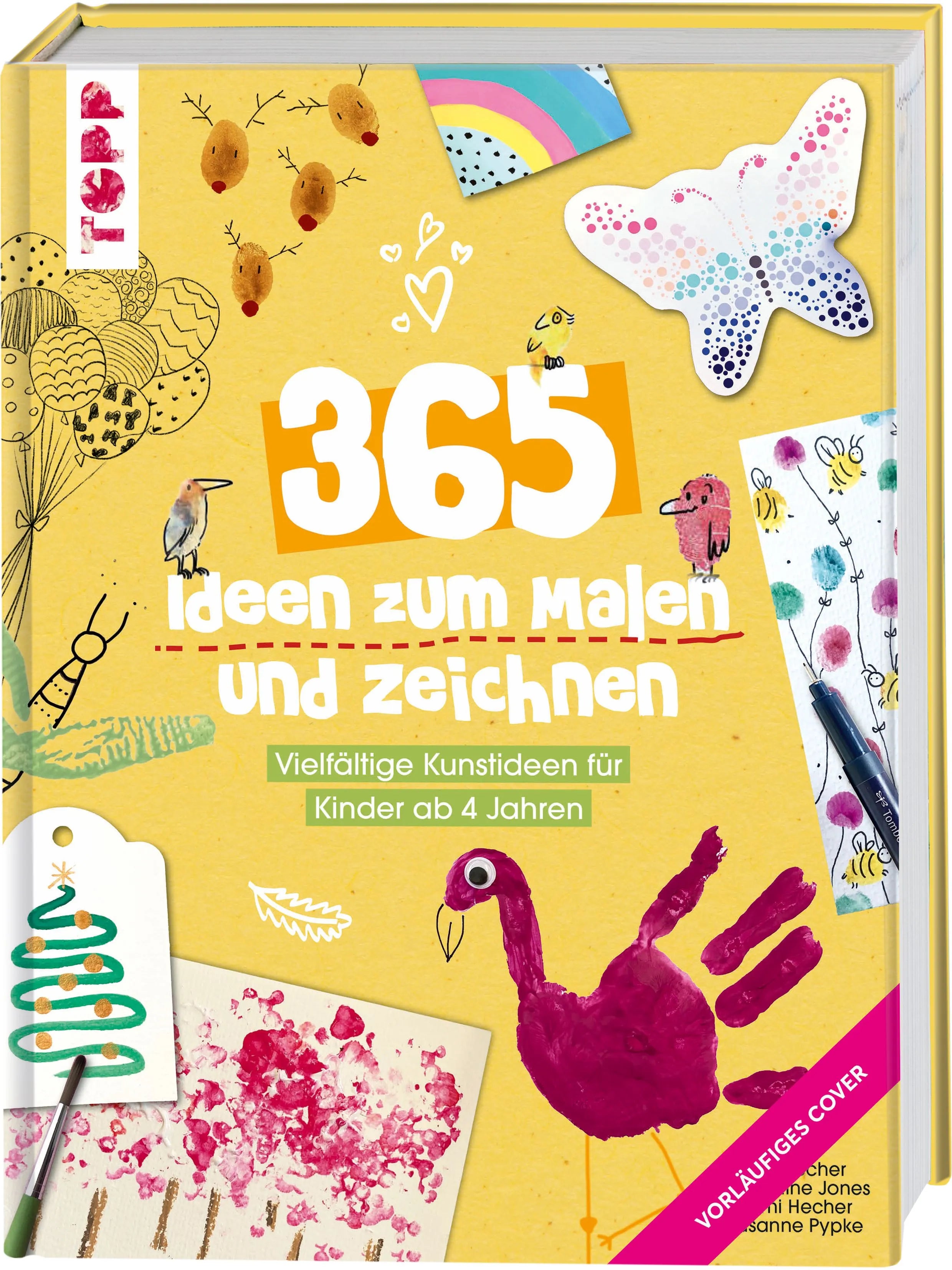 Cover: 365 Ideen zum Malen und Zeichnen (Hardcover) von Susanne Pypke