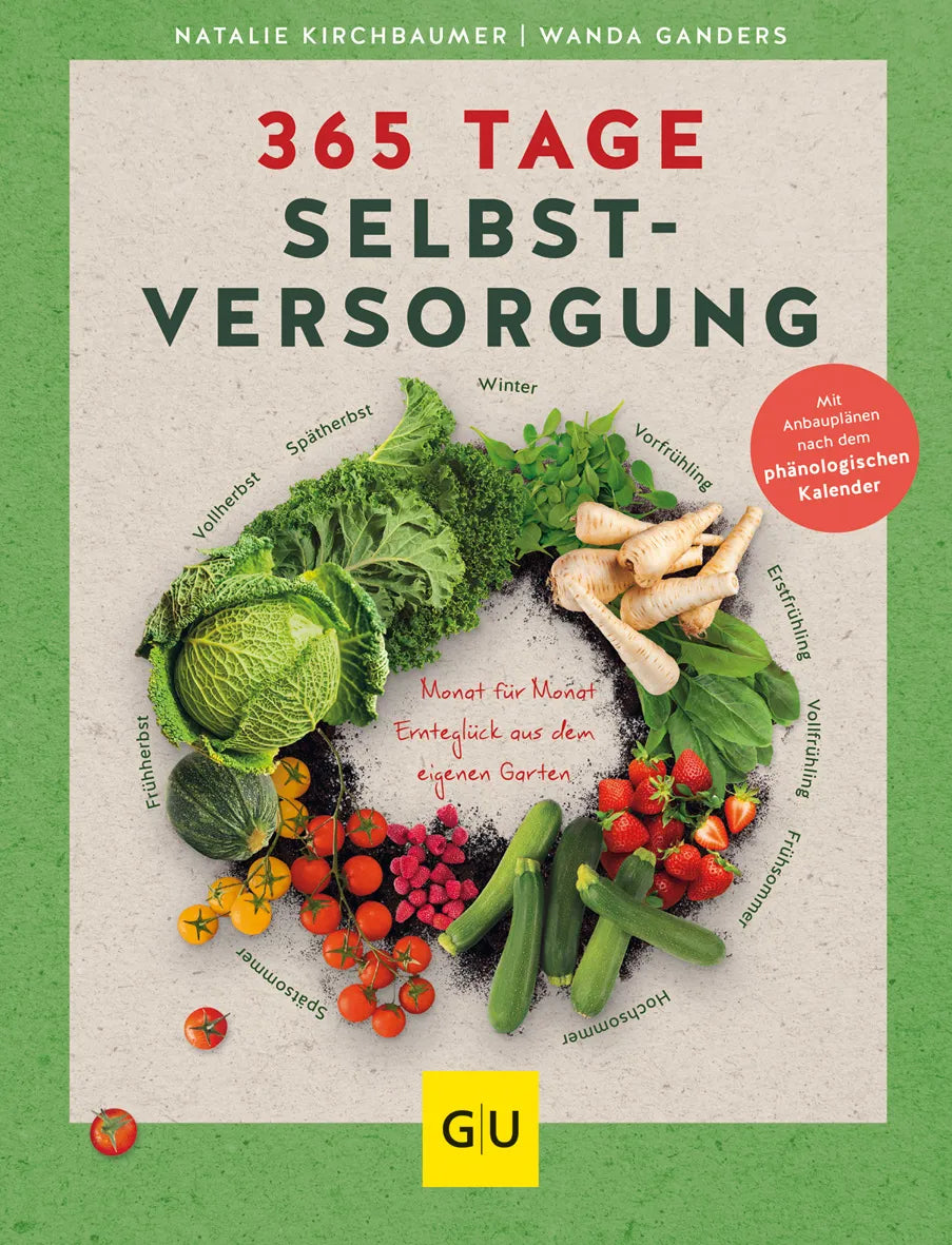 Buchcover von '365 Tage Selbstversorgung' - Gebundene Ausgabe von Natalie Kirchbaumer