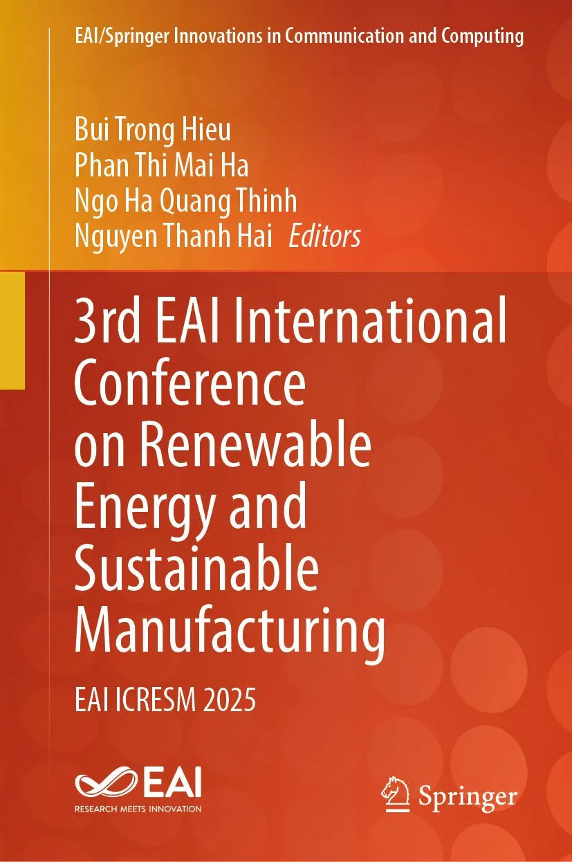 Cover: 3rd EAI International Conference on Renewable Energy and Sustainable Manufacturing (E-Book) von Bui Trong Hieu