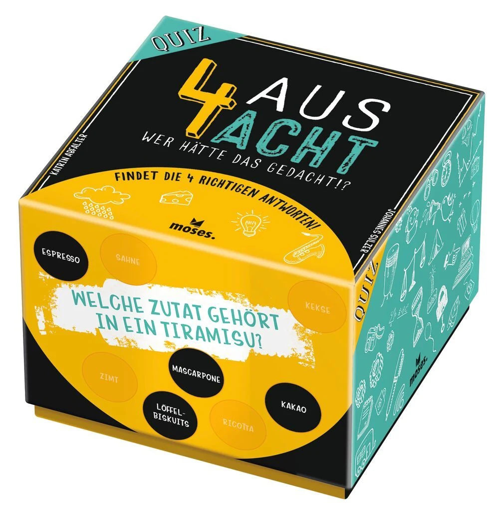 Quizspiel: 4 aus Acht