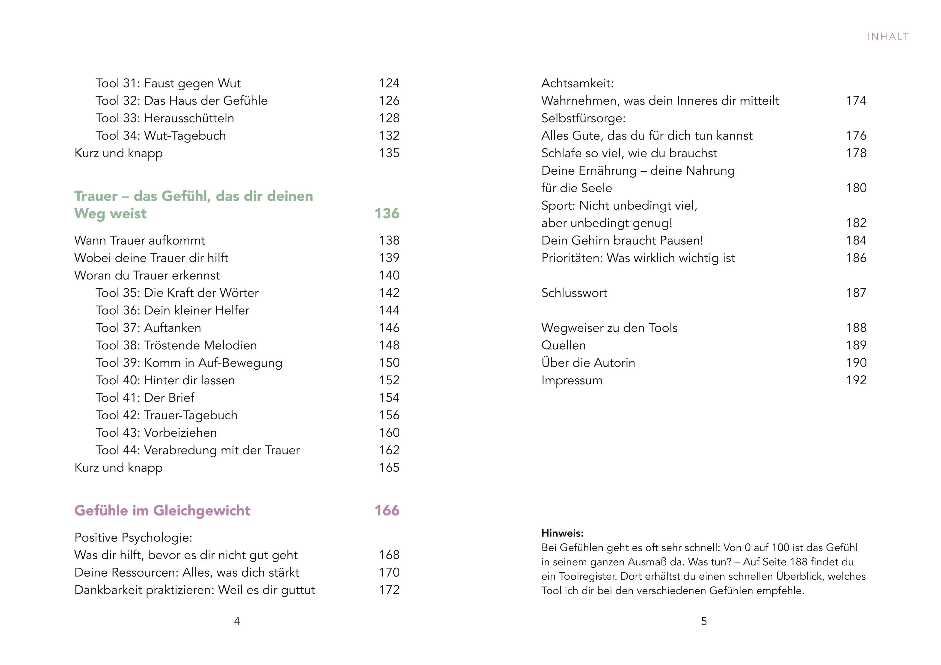 Innenansicht von '44 Psychologie-Tools für alle Gefühlslagen' - Gebundene Ausgabe